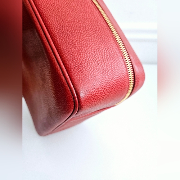 Chanel Red Caviar Two-way Vanity Bag - Picture 8 of 16